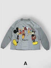 【Re +】cutting switch long sleeve (gray)