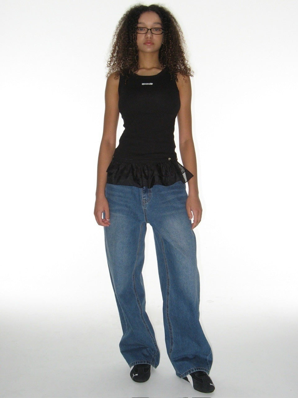 【CRANK】FRILL SNAP SLEEVELESS