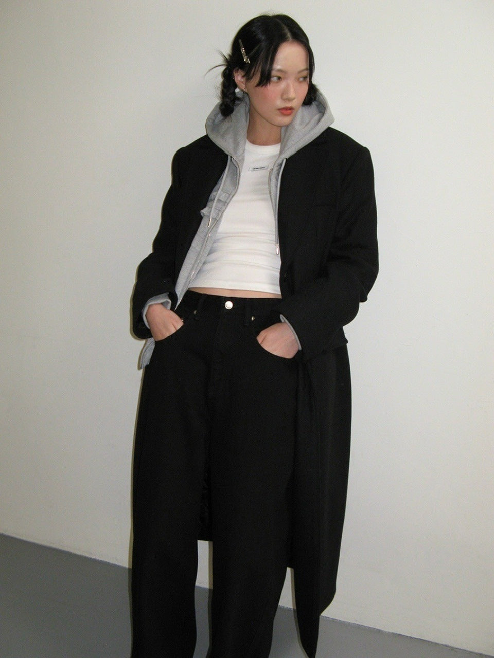 【CRANK】STUD WIDE JEANS