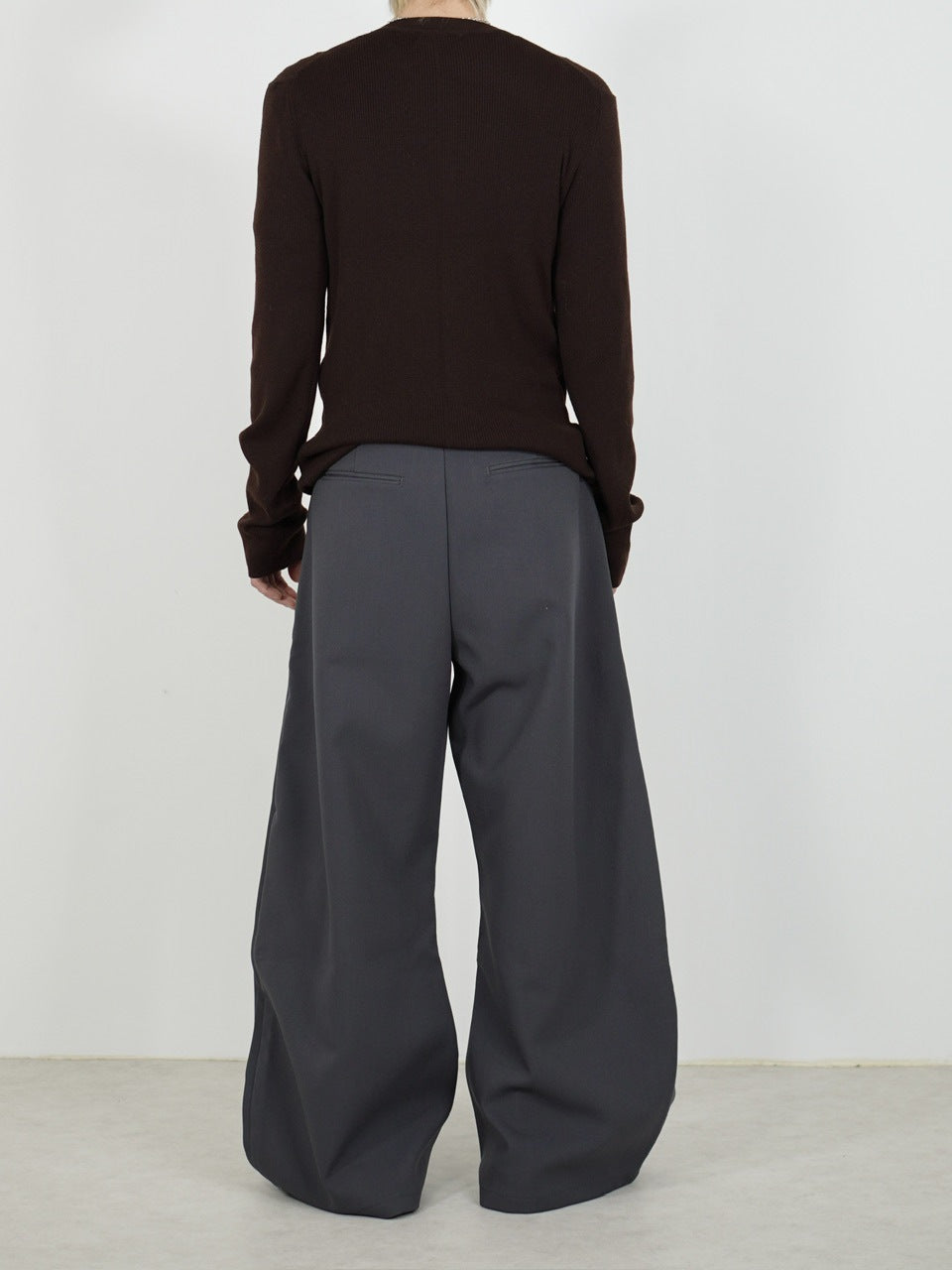 受注制【Chikashitsu +】side design wide slacks (2color)