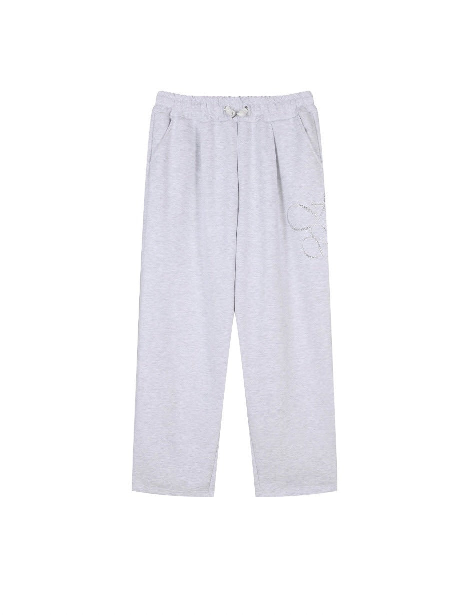 【HOLY NUMBER 7】HIPHOP OVER BALLOON FIT CUBIC LETTERING TRAINING PANTS