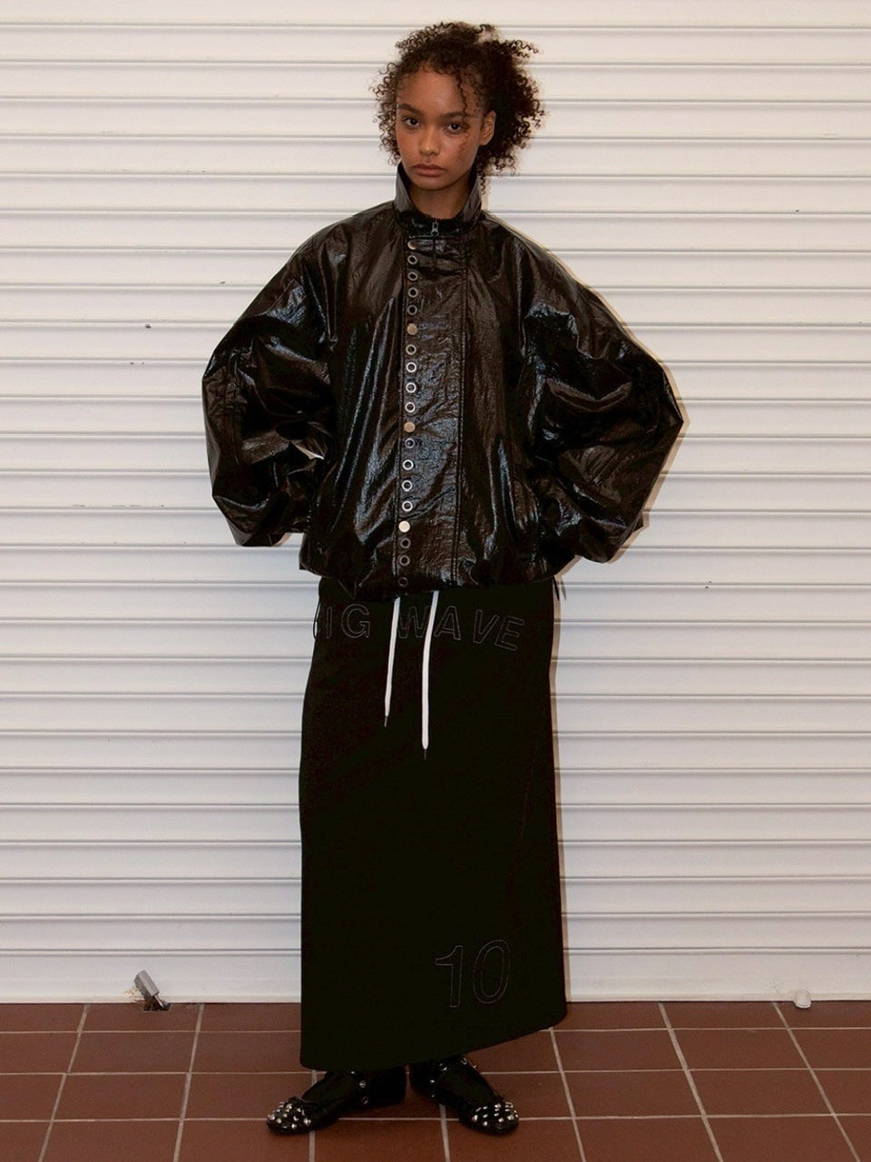 【ESC STUDIO】eyelet wind breaker jacket