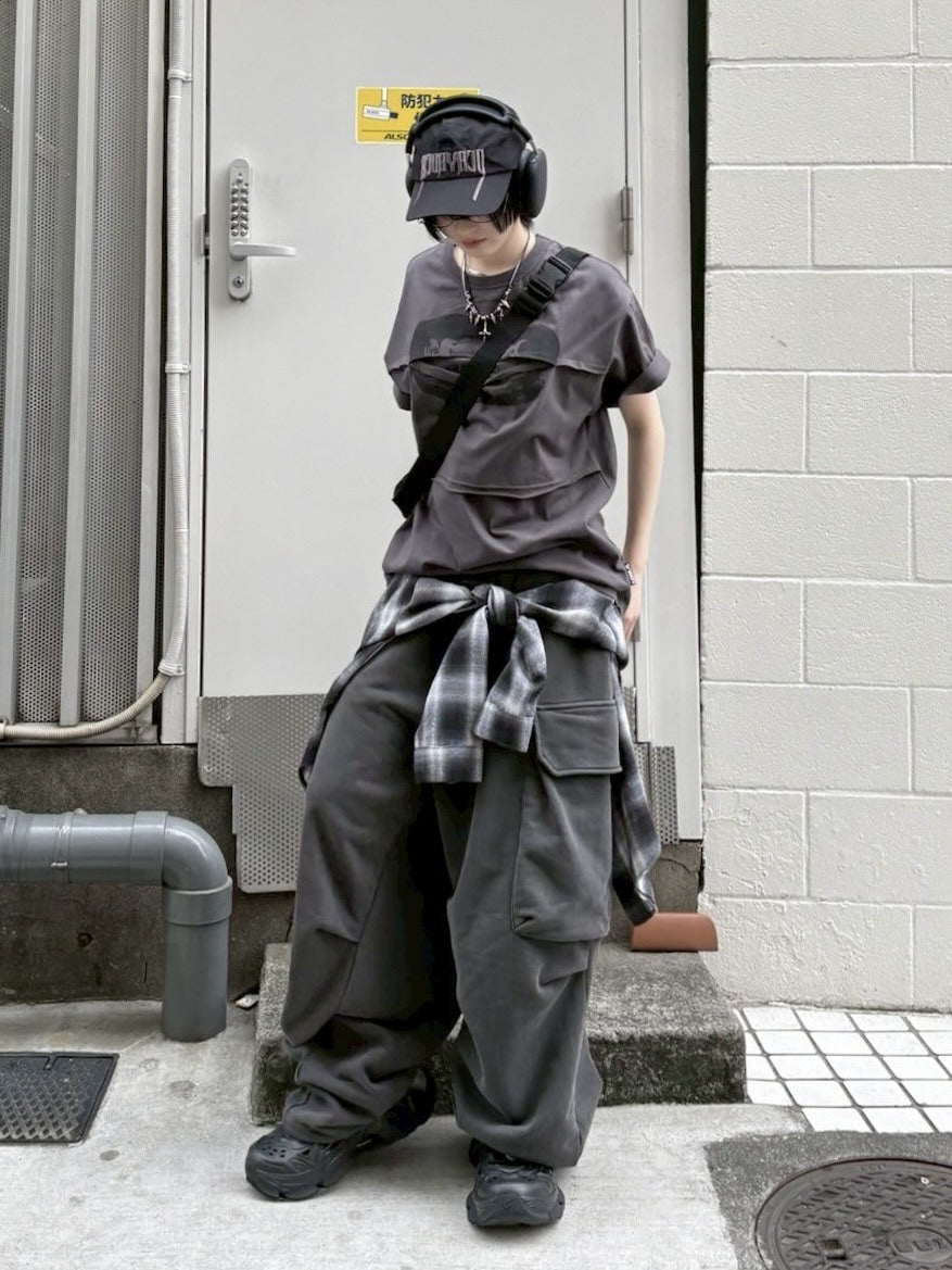 【nmtc +】oversized pigment sweat cargo pants (2color)