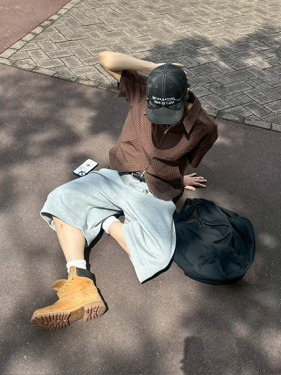 受注制【youll】easy bermuda sweat pants