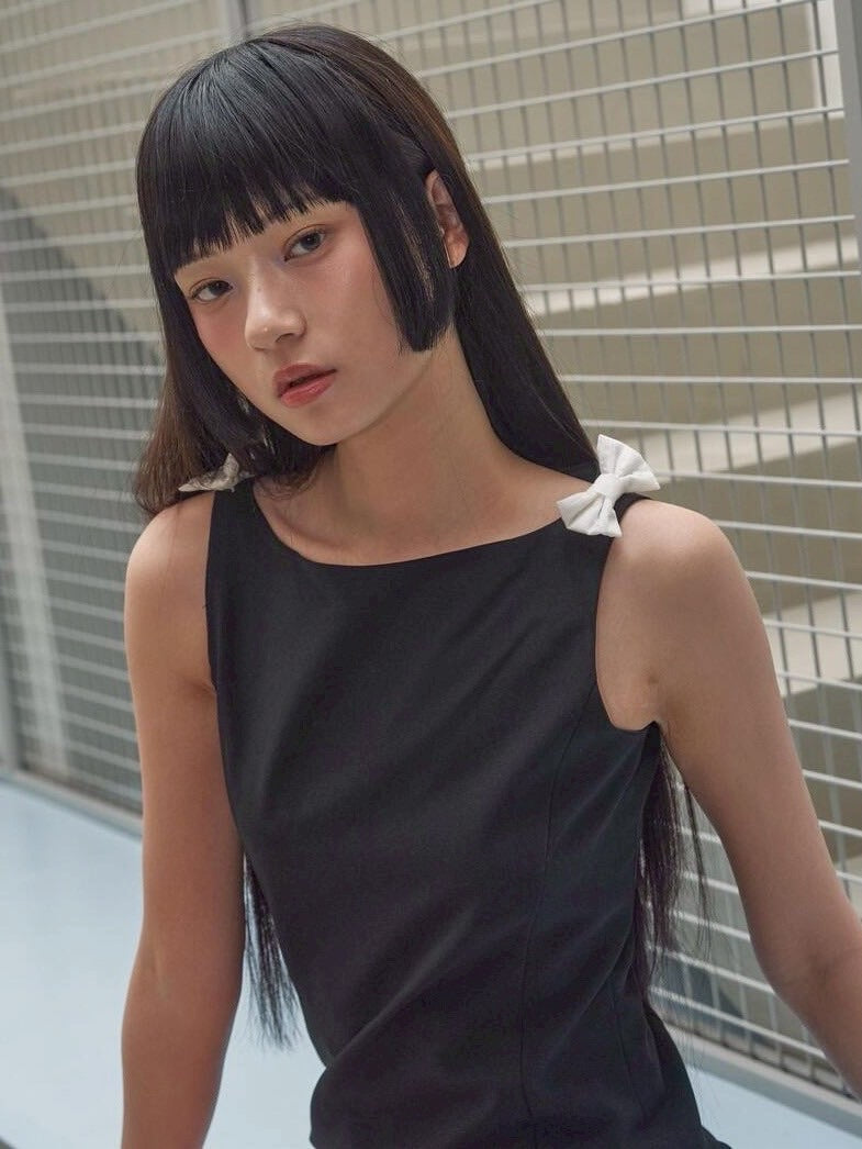 【ODDONEOUT】RIBBON SLEEVELESS ONE PIECE / 【オッドワンアウト】リボンタンクトップワンピース