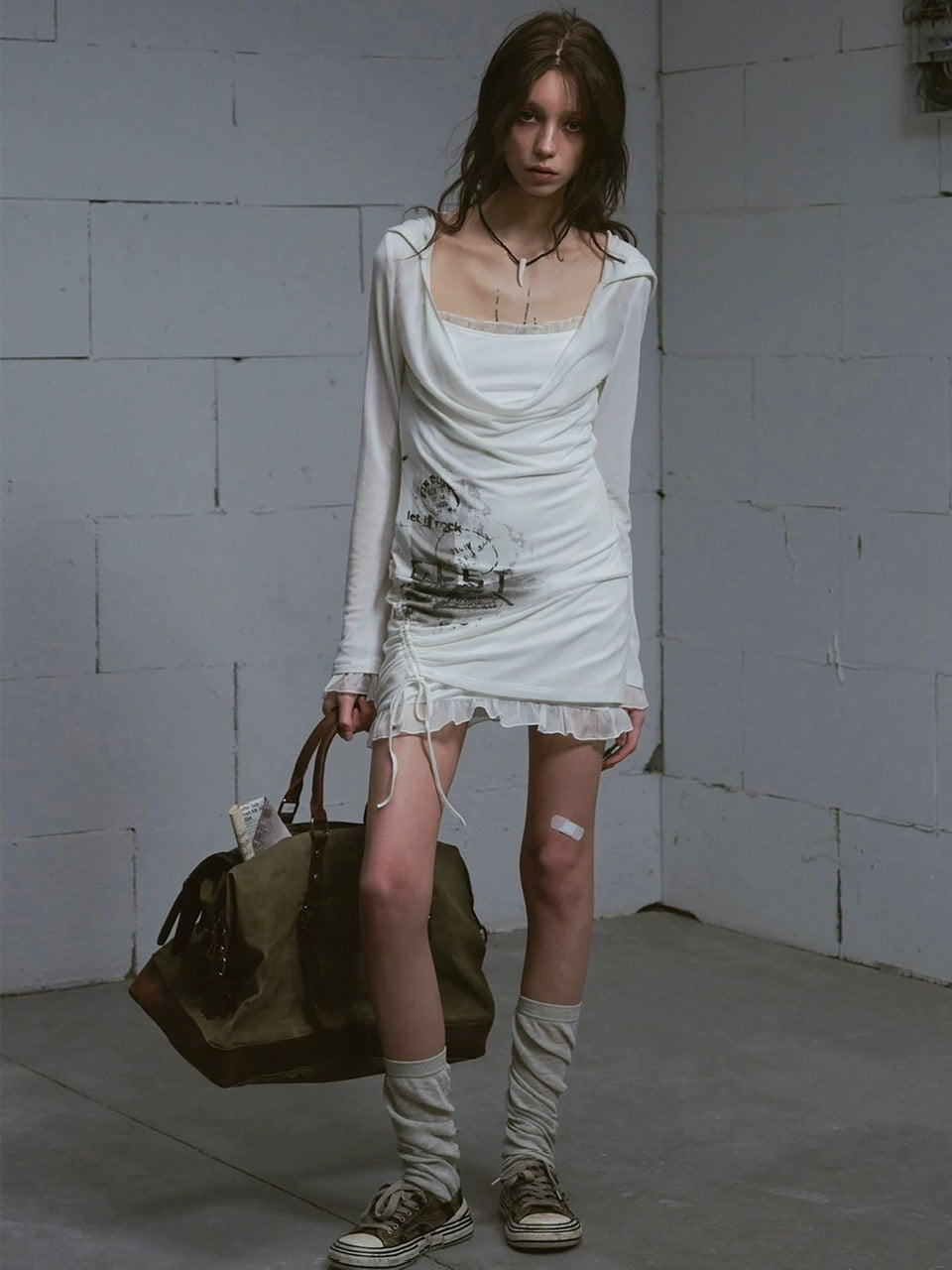 【Cest Nous】two-piece dress (3color) / 【セヌー】ツーピースレイヤードミニワンピース