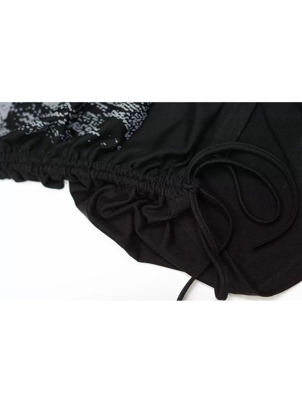 【Cest Nous】Off-shoulder ruched T-shirt / 【セヌー】オフショルダー半袖Tシャツ