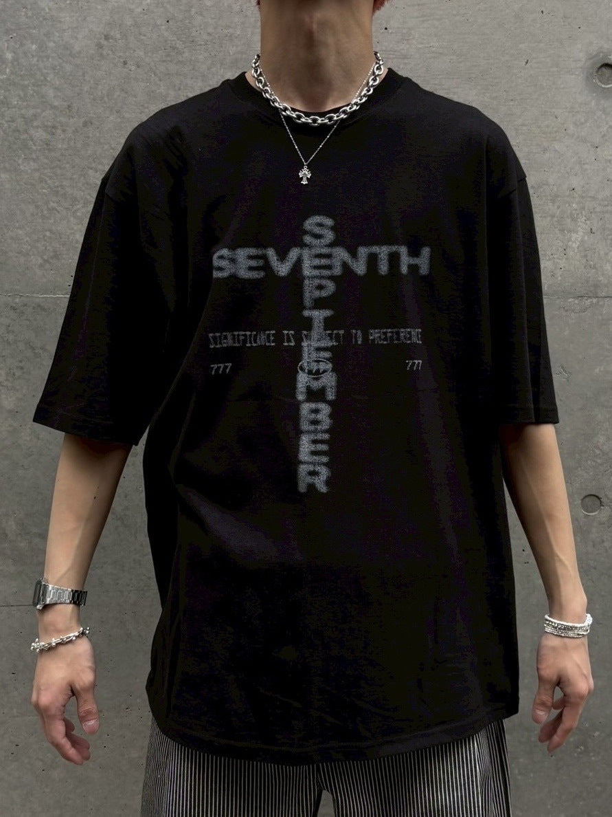 受注制【nmtc +】design seven tee (3color) / 【エヌエムティーシープラス】デザインプリント半袖Tシャツ