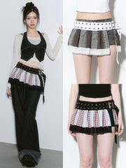 【CHERRYQUIRI】pleats layered belt / 【チェリーキュリー】プリーツレイヤードベルト