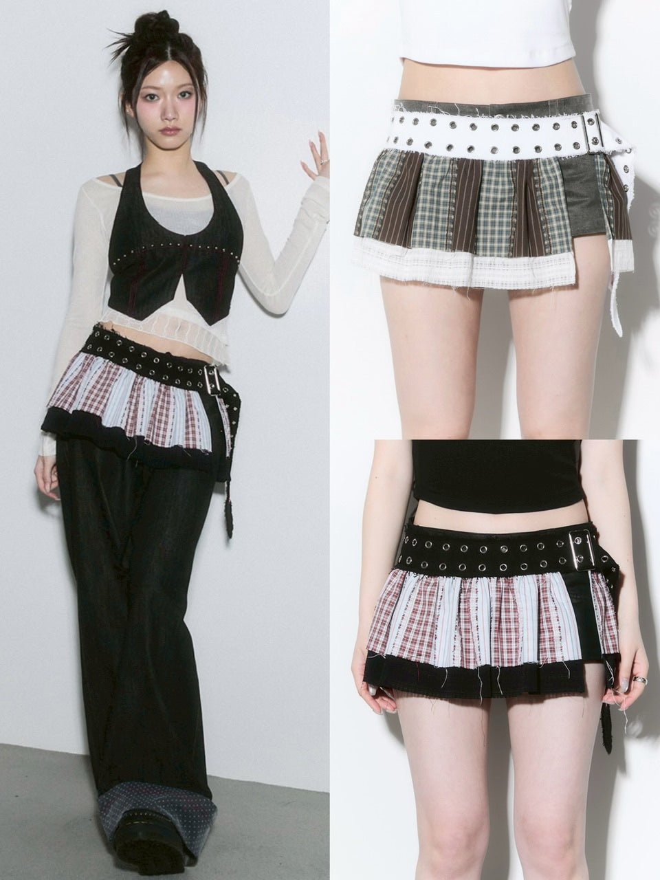 【CHERRYQUIRI】pleats layered belt / 【チェリーキュリー】プリーツレイヤードベルト