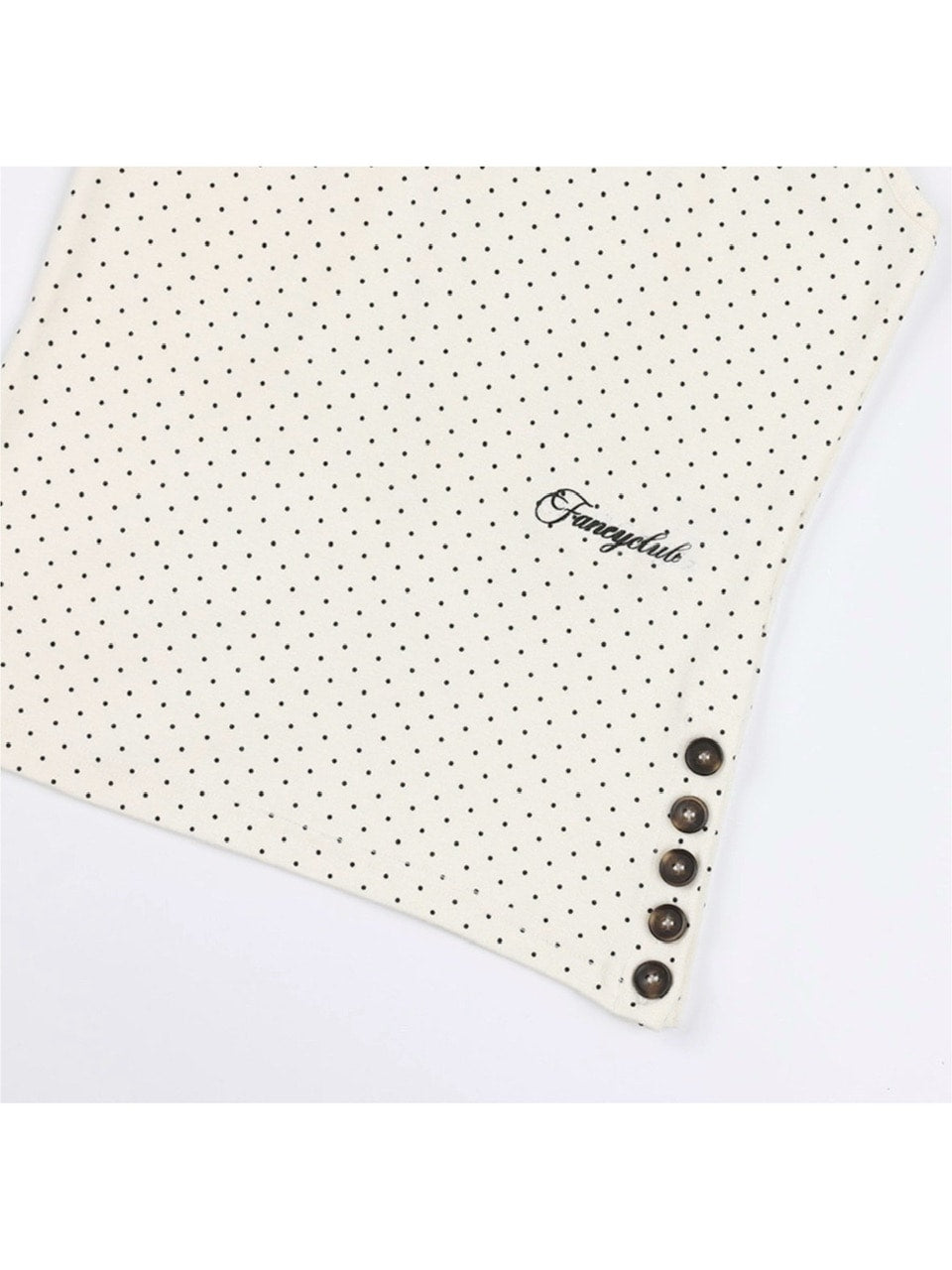 【FANCY CLUB】 Dot Button Sleeveless / 【ファンシークラブ】ドットボタンタンクトップ