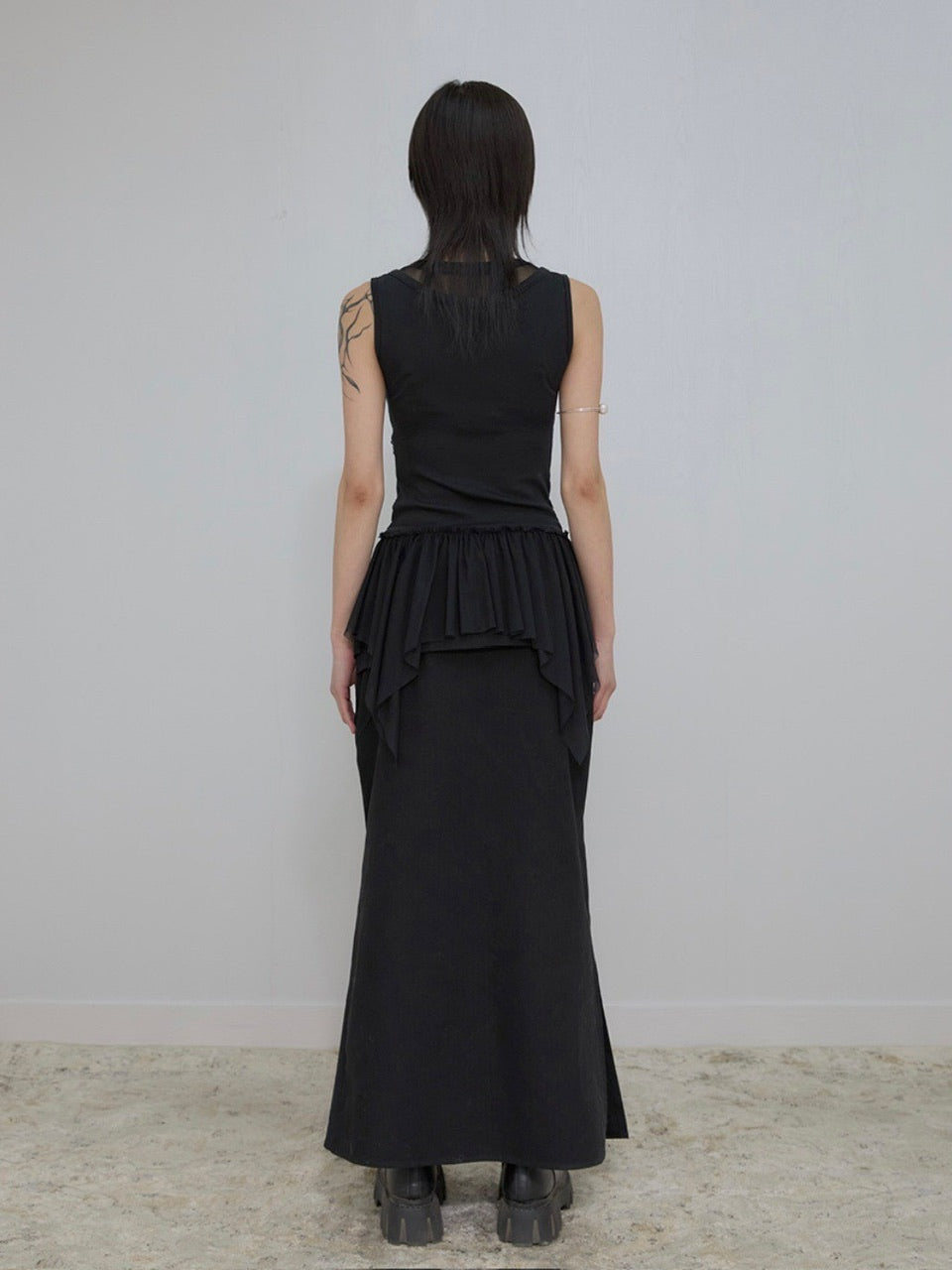 【FLAREUP】Layered Lace Frill Sleeveless