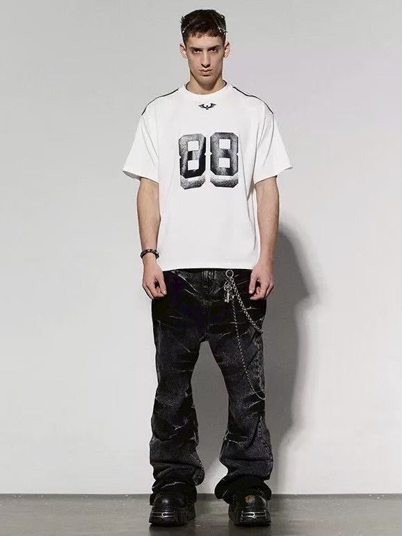 【DND4DES】MUSTACHE WASHED FLARED JEANS