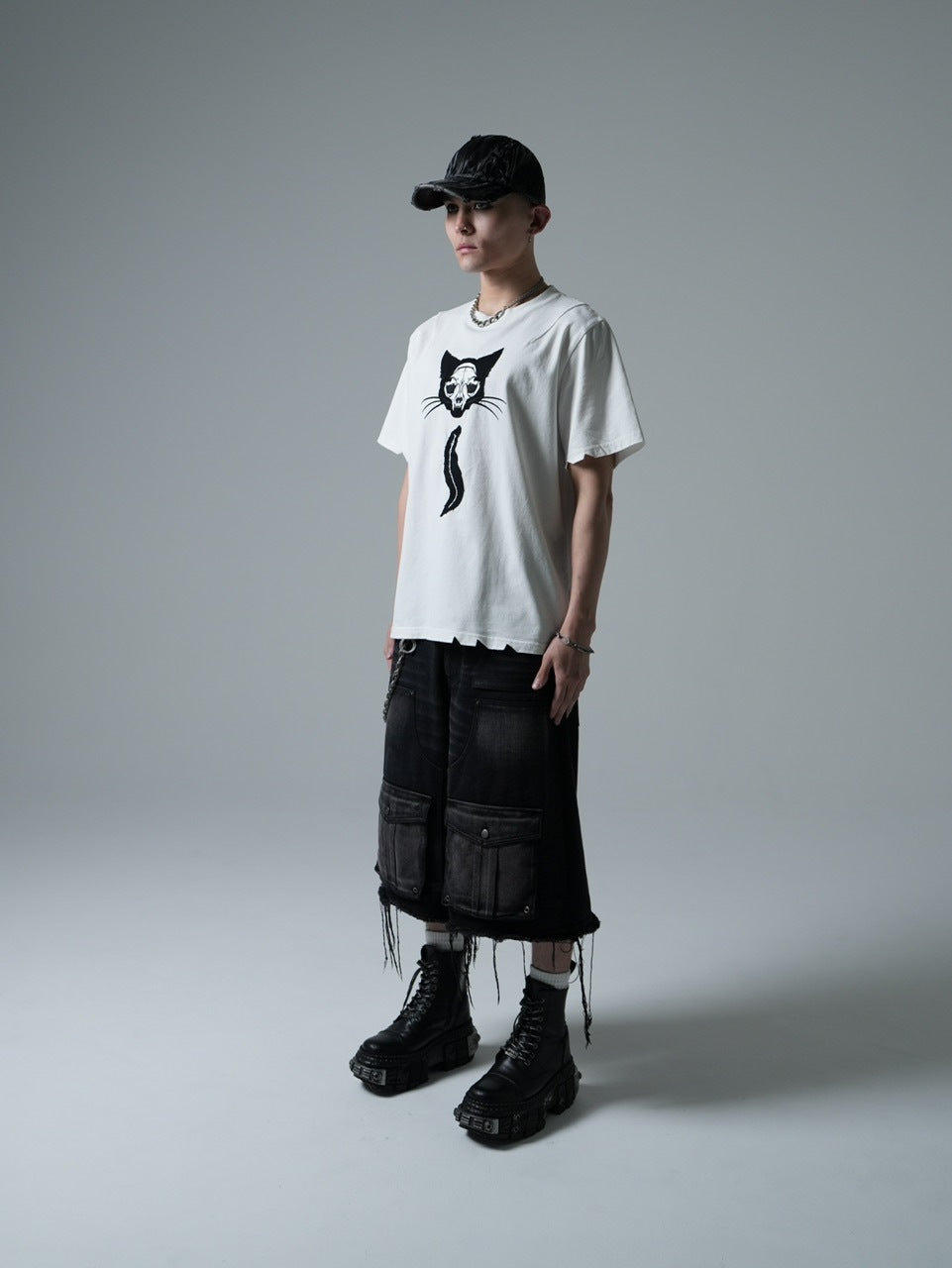 【CHIKASHITSU PLUS HIGH】Overdyed denim cap