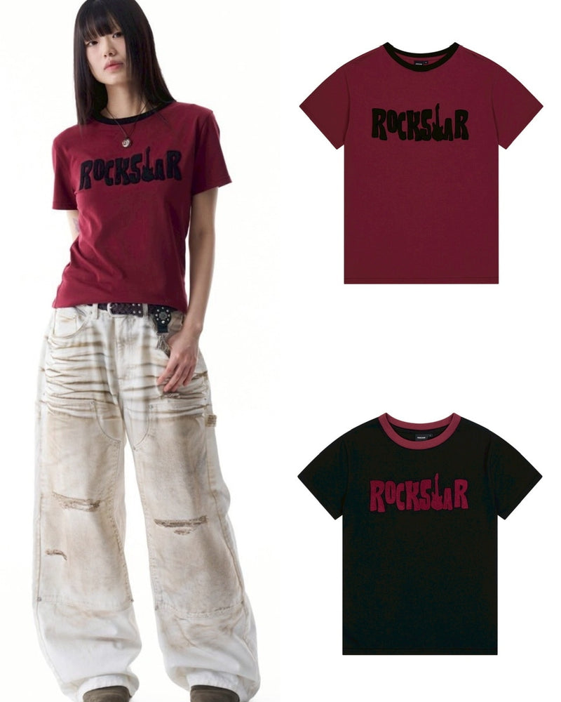 【AAKAM】ROCKSTAR Boucle Half Top