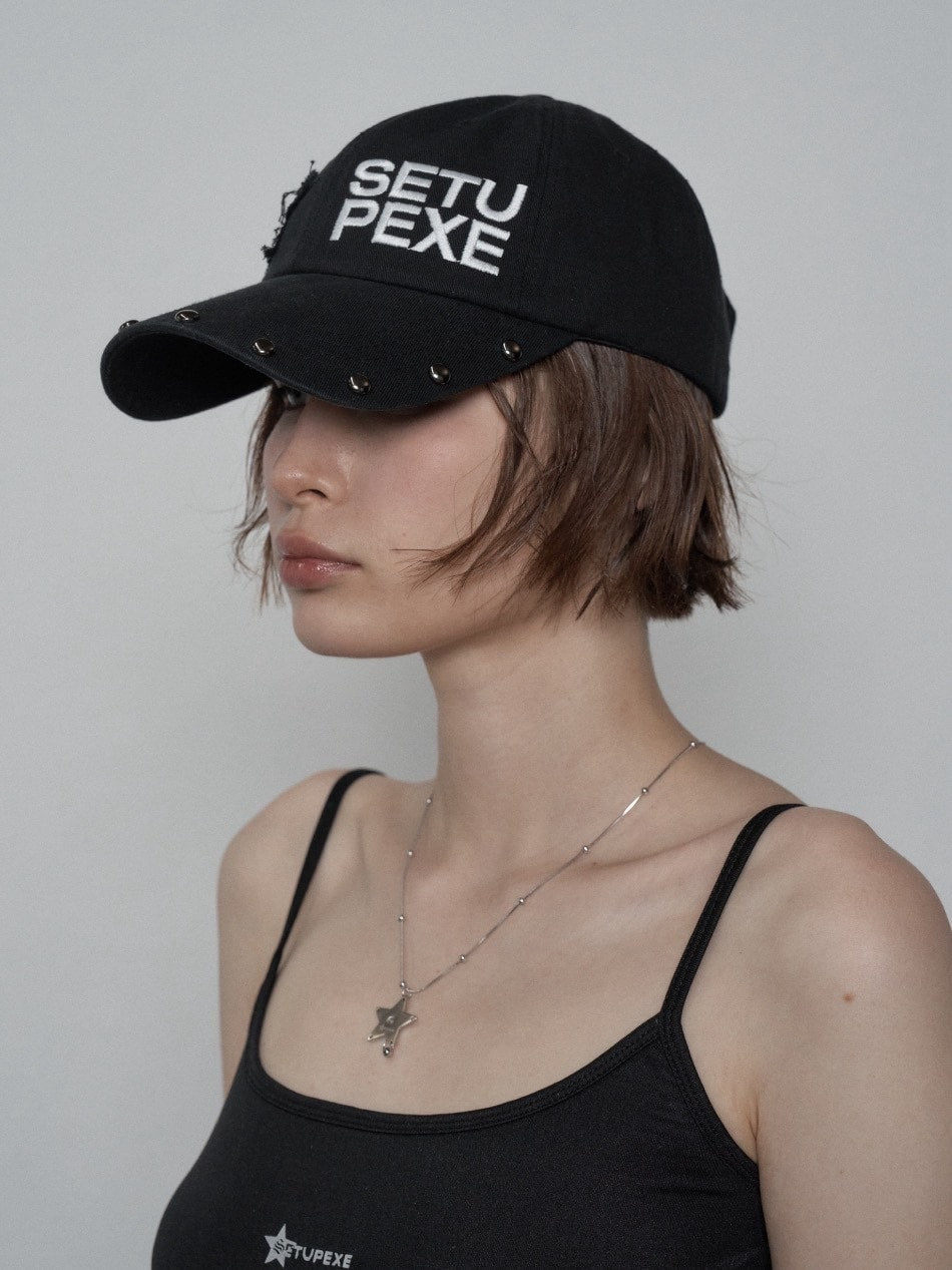 SETUP‐EXE】STUDDED LOGO BALL CAP / 【セットアップエグゼ】スタッズ