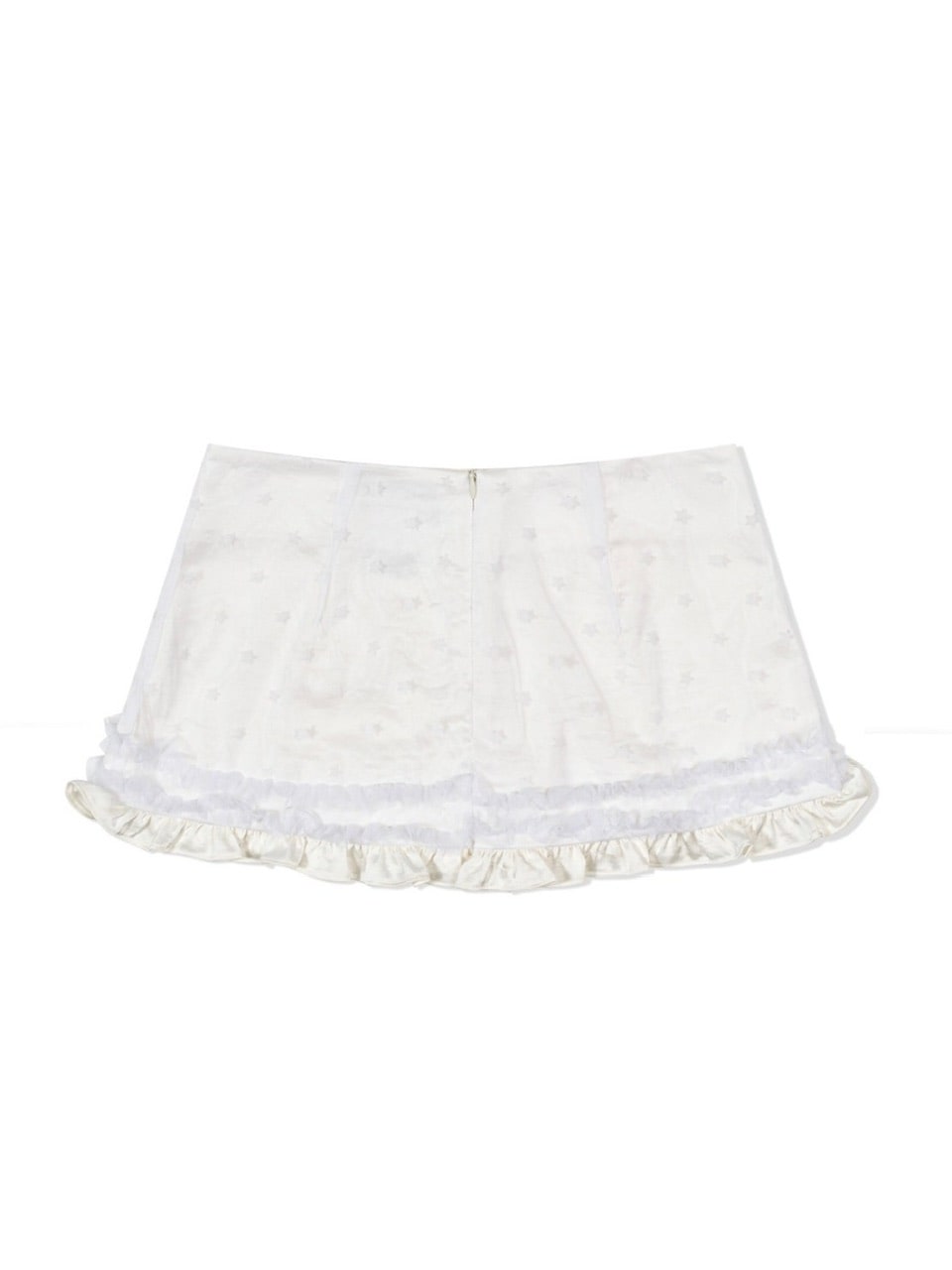 【Uglyshadow】 MESH STAR RUFFLE MINI SKIRT / 【アグリーシャドウ】メッシュスターラッフルミニスカート