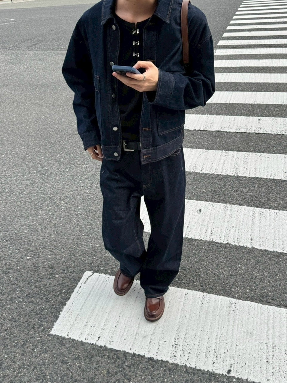 受注制【Chikashitsu +】2 pocket rigid denim jacket / 【チカシツプラス】ツーポケットデニムジャケット (2color)