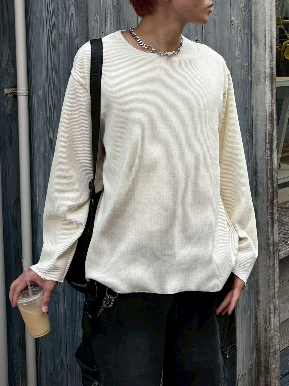 大阪店WEB限定受注制【Chikashitsu +】simple deck crew neck knit / 【チカシツプラス】シンプルデッキクルーネックニット (3color)
