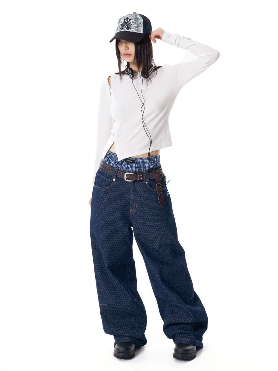 【AAKAM】Check Boxer