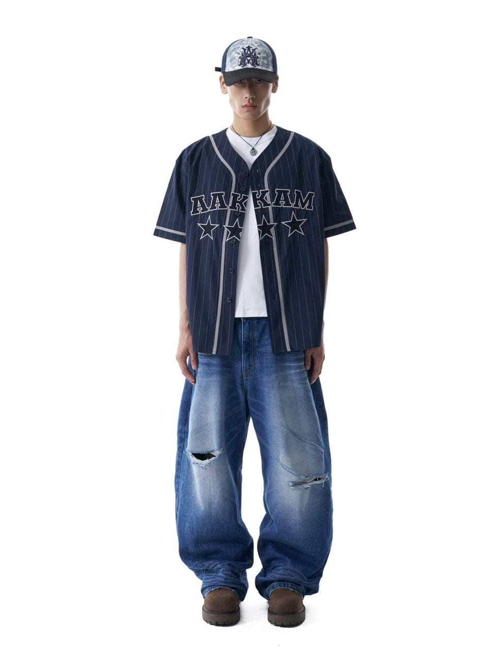 【AAKAM】Cotton Baseball Jersey