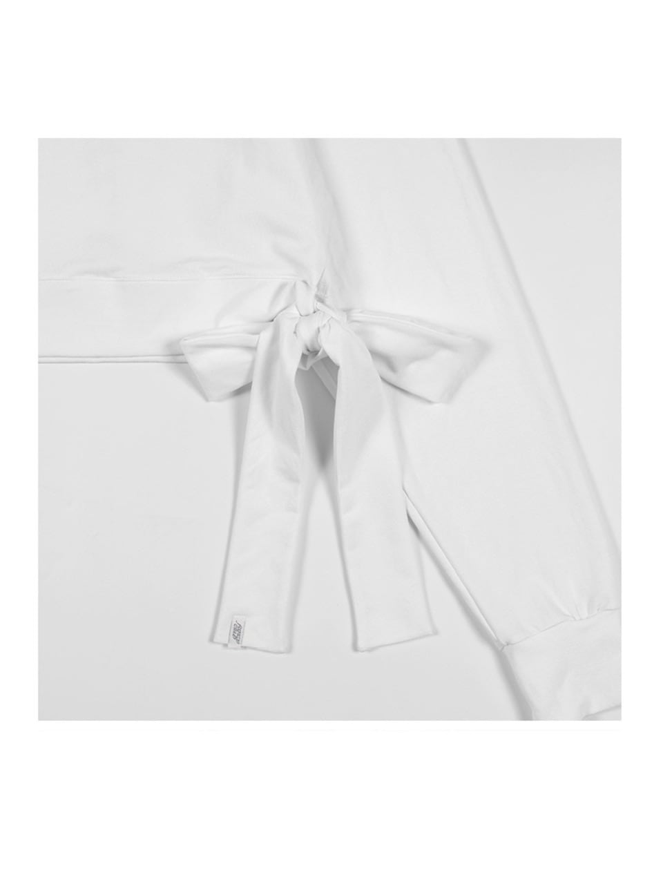 【FANCY CLUB】BOATNECK RIBBON TIE SWEATSHIRT / 【ファンシークラブ】ボートネックリボンタイスウェット長袖Ｔシャツ