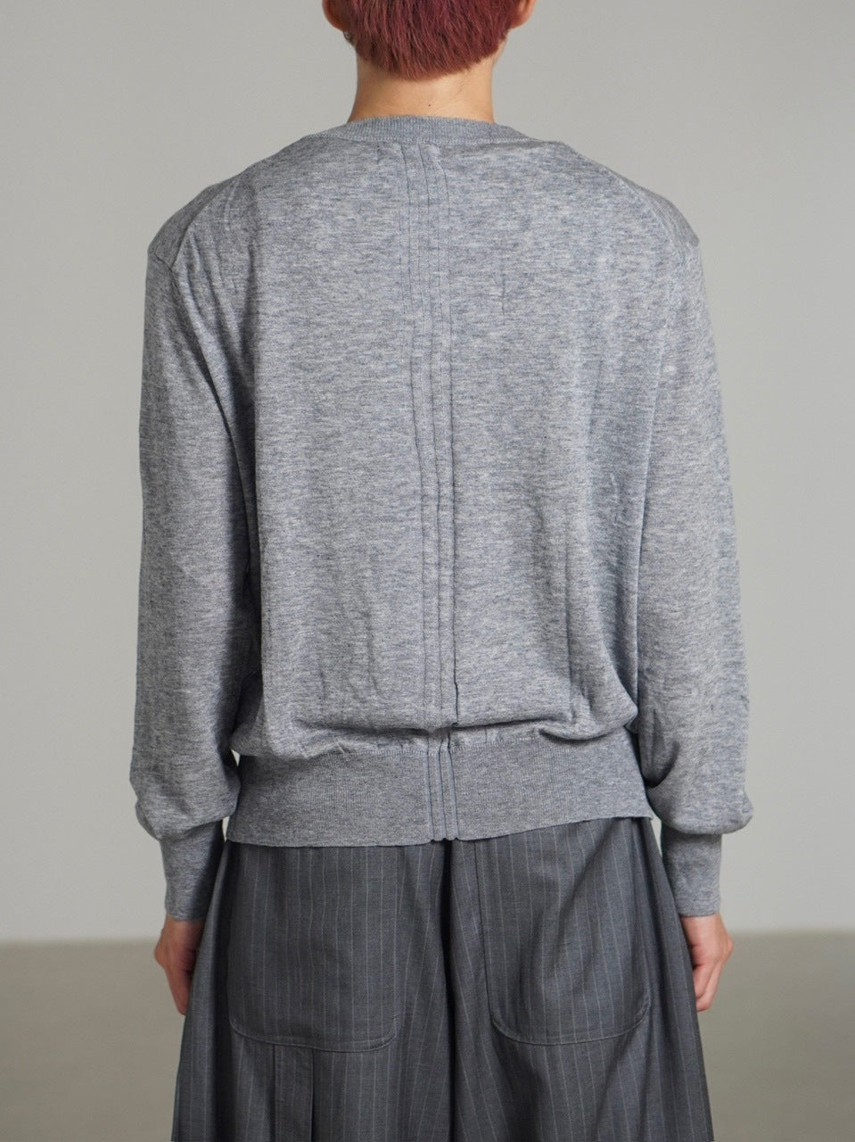 受注制【Chikashitsu +】wool blend cardigan / 【チカシツプラス】ウールブレンドカーディガン (2color)