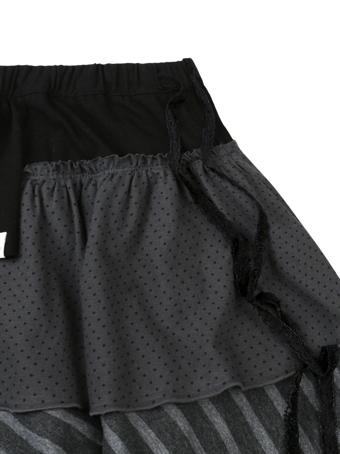 【TUOMIO】BANDED LAYERED SKIRT / 【トゥオミオ】バンディッドレイヤードスカート