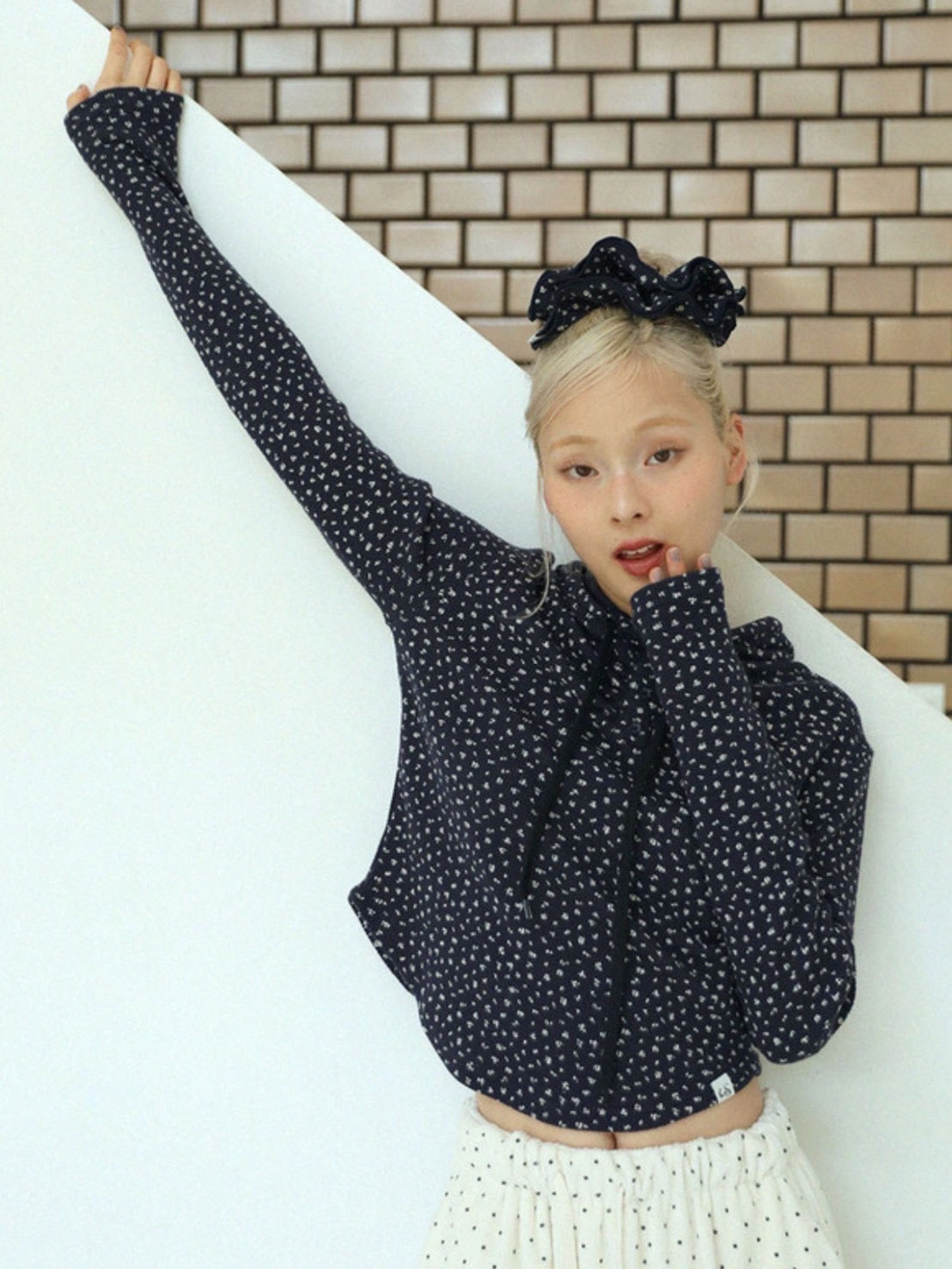 12/21 20:00 再販【Uglyshadow】FLOWER WAFFLE HOODIE