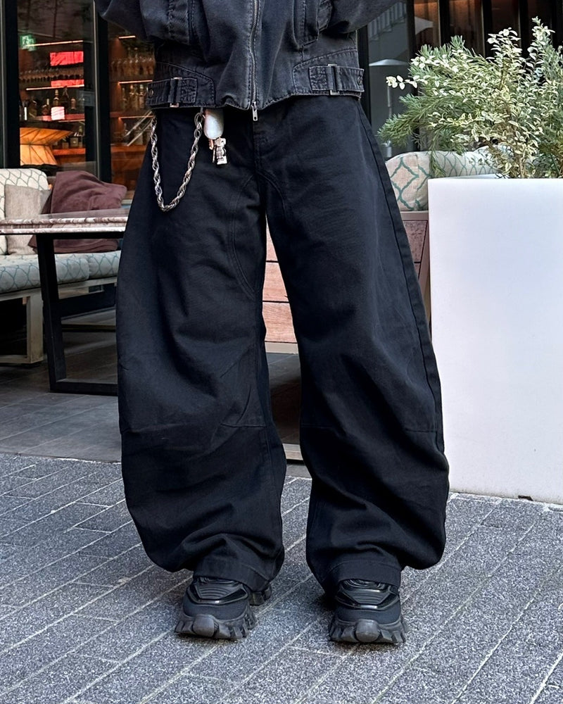 大阪店WEB限定受注制【Chikashitsu +】deep ballon curve pants / 【チカシツプラス】ディープバルーンカーブパンツ (2color)