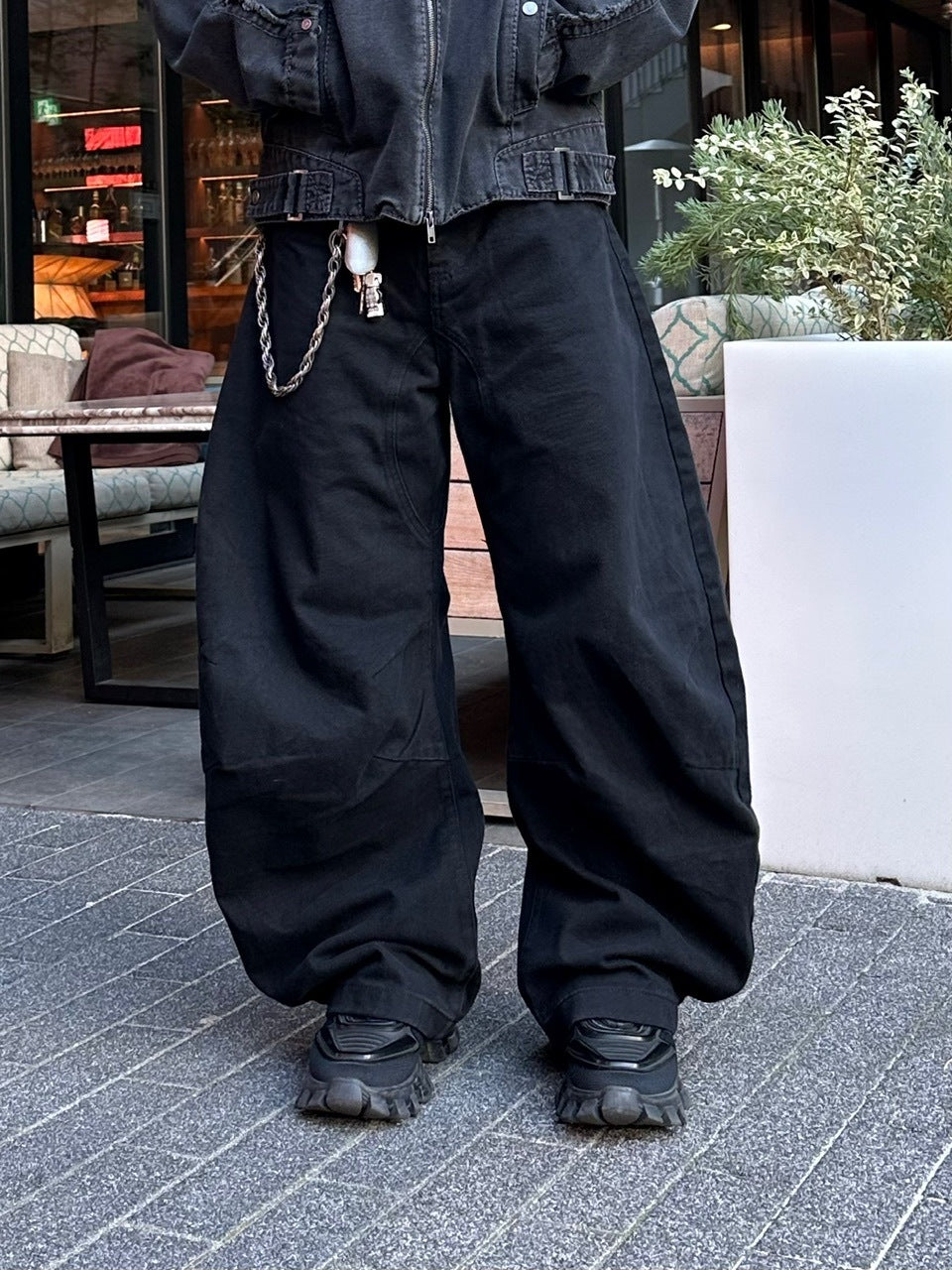 大阪店WEB限定受注制【Chikashitsu +】deep ballon curve pants / 【チカシツプラス】ディープバルーンカーブパンツ (2color)