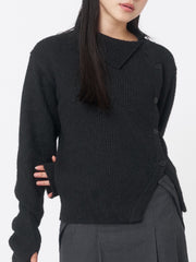 【Miseki seoul】Side button knit