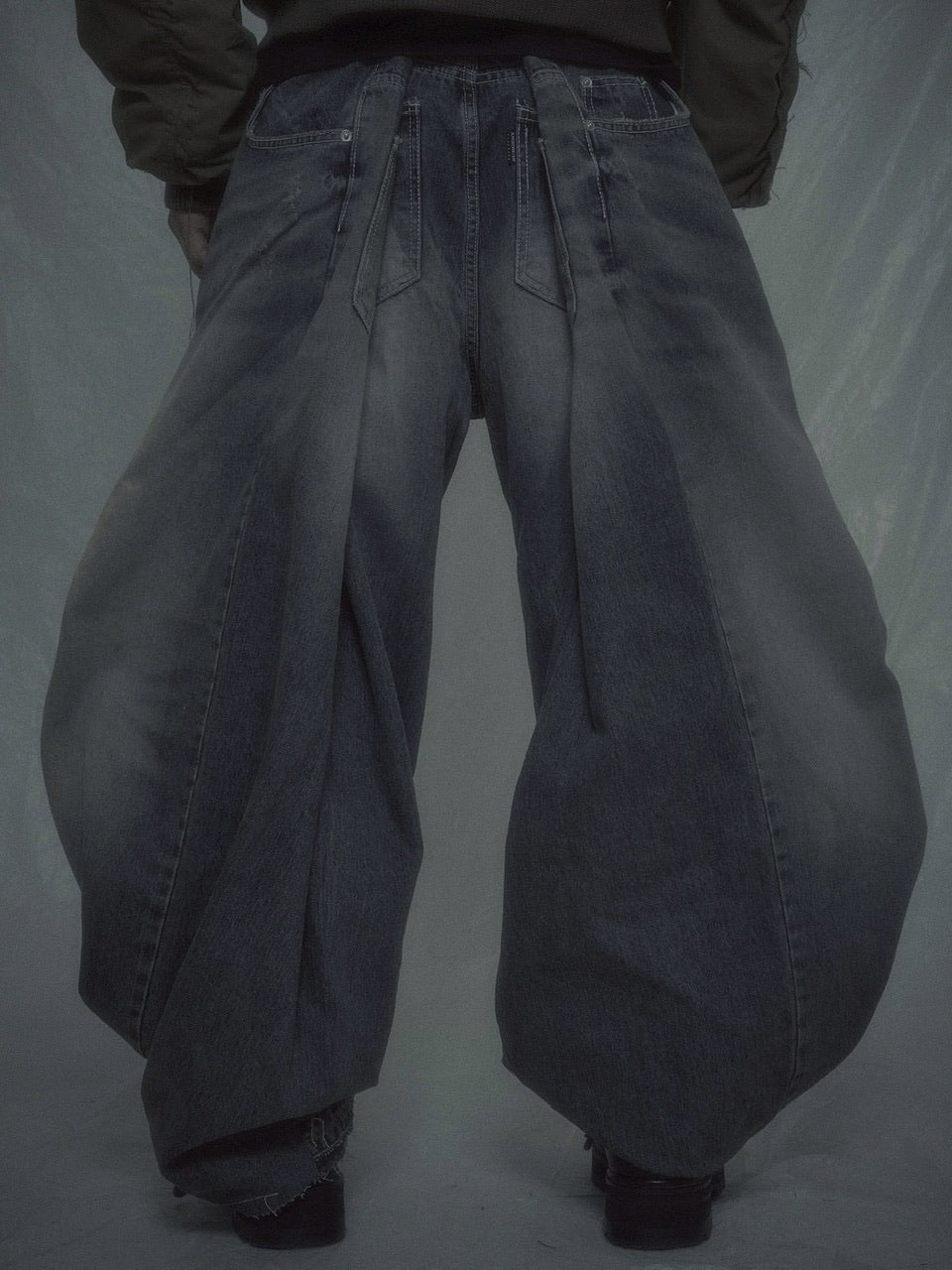 【SURGERY】surgery double folding over wide baggy jeans ver.2 / 【サージェリー】サージェリーダブルフォールディングオーバーワイドバギージーンズ バージョン.2