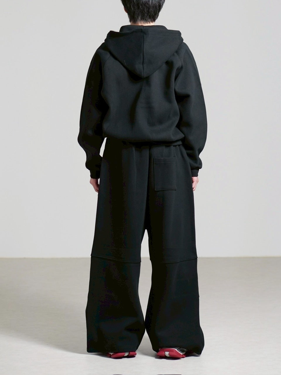 受注制【Chikashitsu +】heavy weight cotton design sweat pants / 【チカシツプラス】ヘビーウェイトコットンデザインスウェットパンツ (3color)