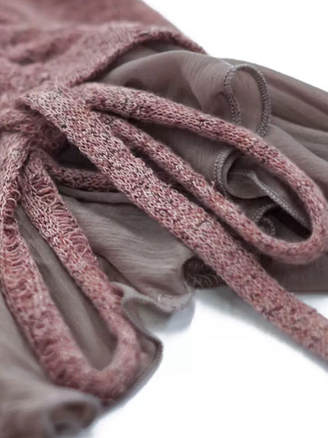 【Cest Nous】Dropped Neckline Graffiti Top