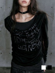 【Cest Nous】Border Patchwork T-Shirt