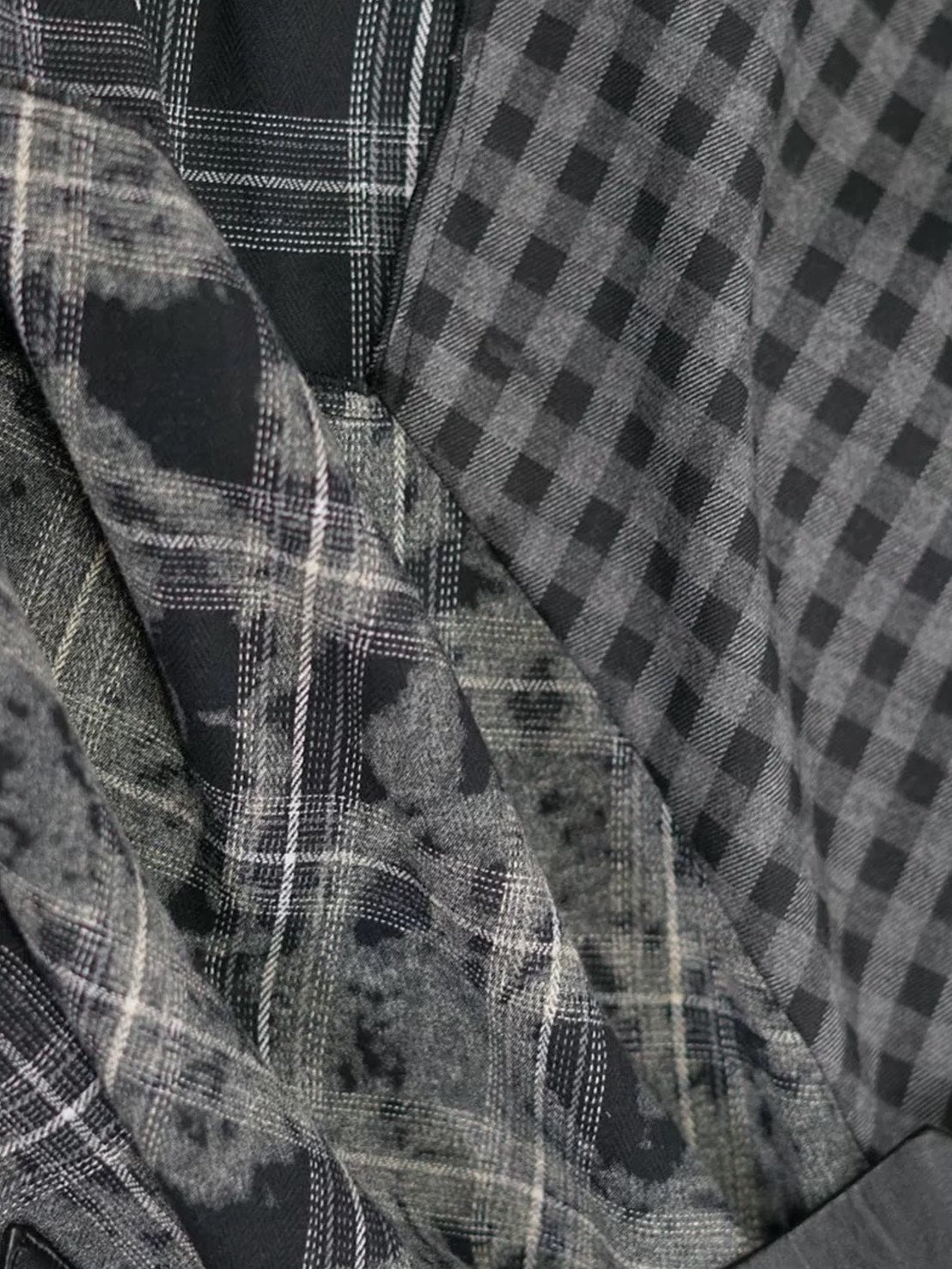 【Cest Nous】Belted Plaid Skirt / 【セヌー】ベルトアシンメトリースカート