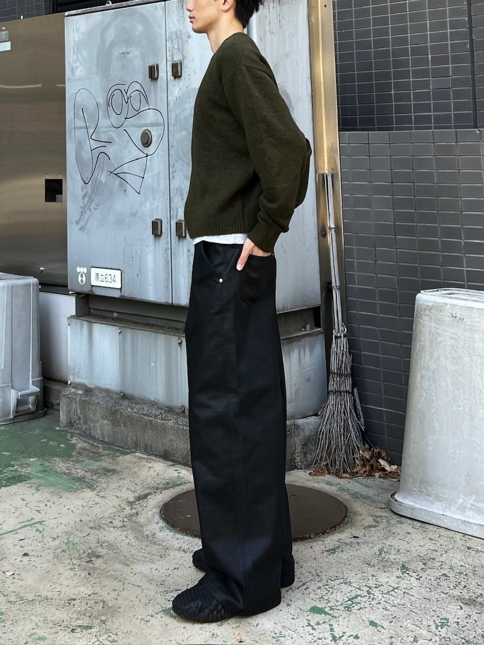 東京店WEB限定受注制【Chikashitsu +】soft touch crew neck knit / 【チカシツプラス】ソフトタッチクルーネックニット (6color)