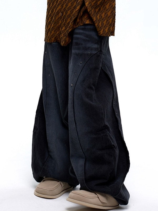 【RSSC】CURVED INCISION BALLOON DENIM PANTS