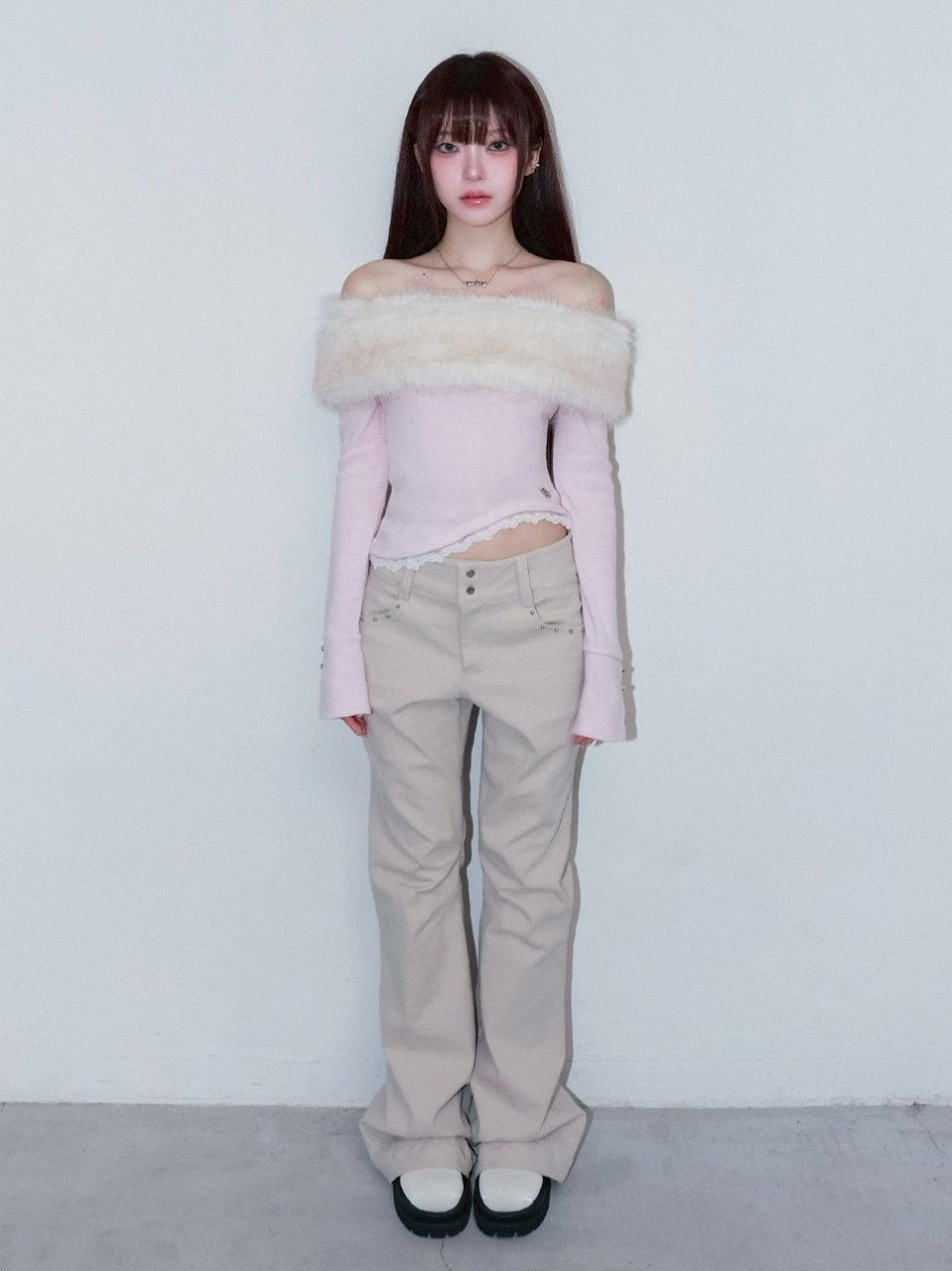 1/2 20:00発売【CHERRYQUIRI】metalic stud boots cut pt