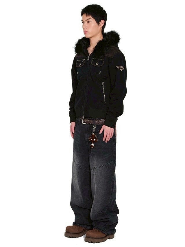 AAKAM】Fur Camo Contrast Jacket – PRESSING WEB SHOP