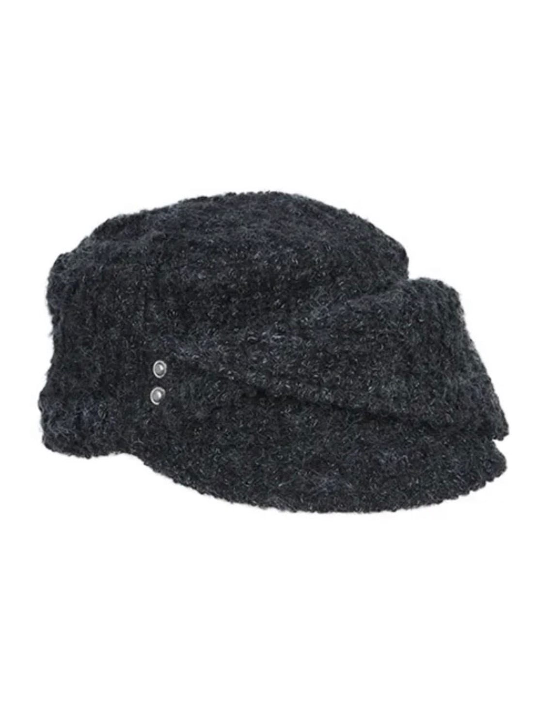 【NOT KNOWING】Buckle Bellboy Cap