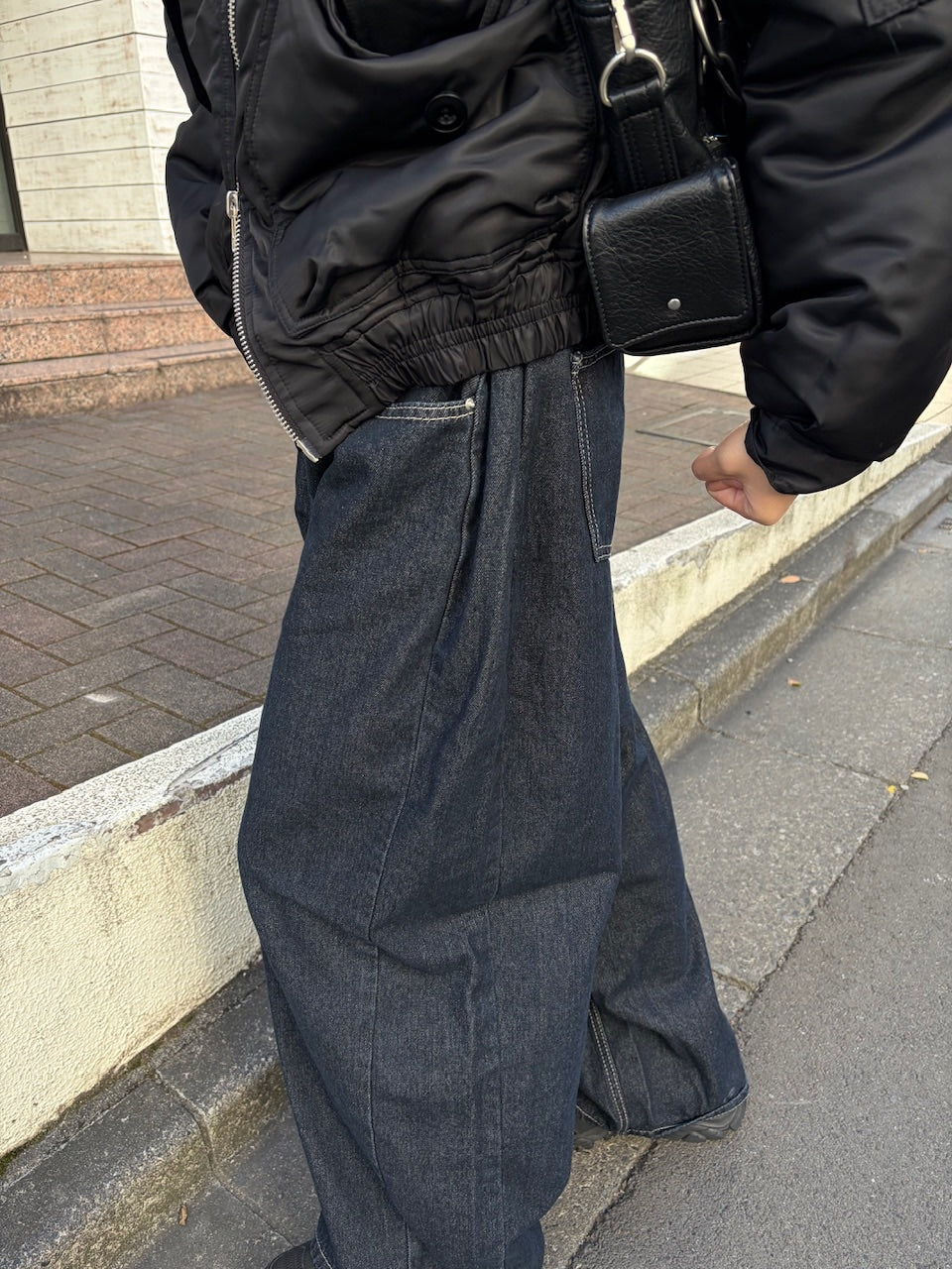 東京店WEB限定受注制【Chikashitsu +】balloon wide denim pants / 【チカシツプラス】バルーンワイドデニムパンツ (2color)