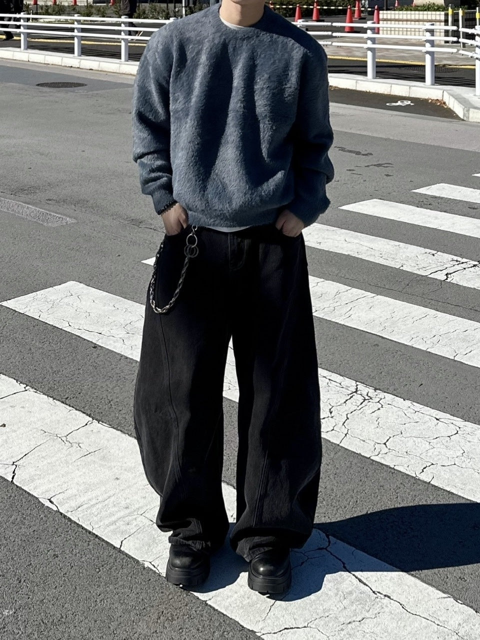 大阪店WEB限定受注制【Chikashitsu +】cropped hairy knit / 【チカシツプラス】クロップドヘアリーニット (3color)