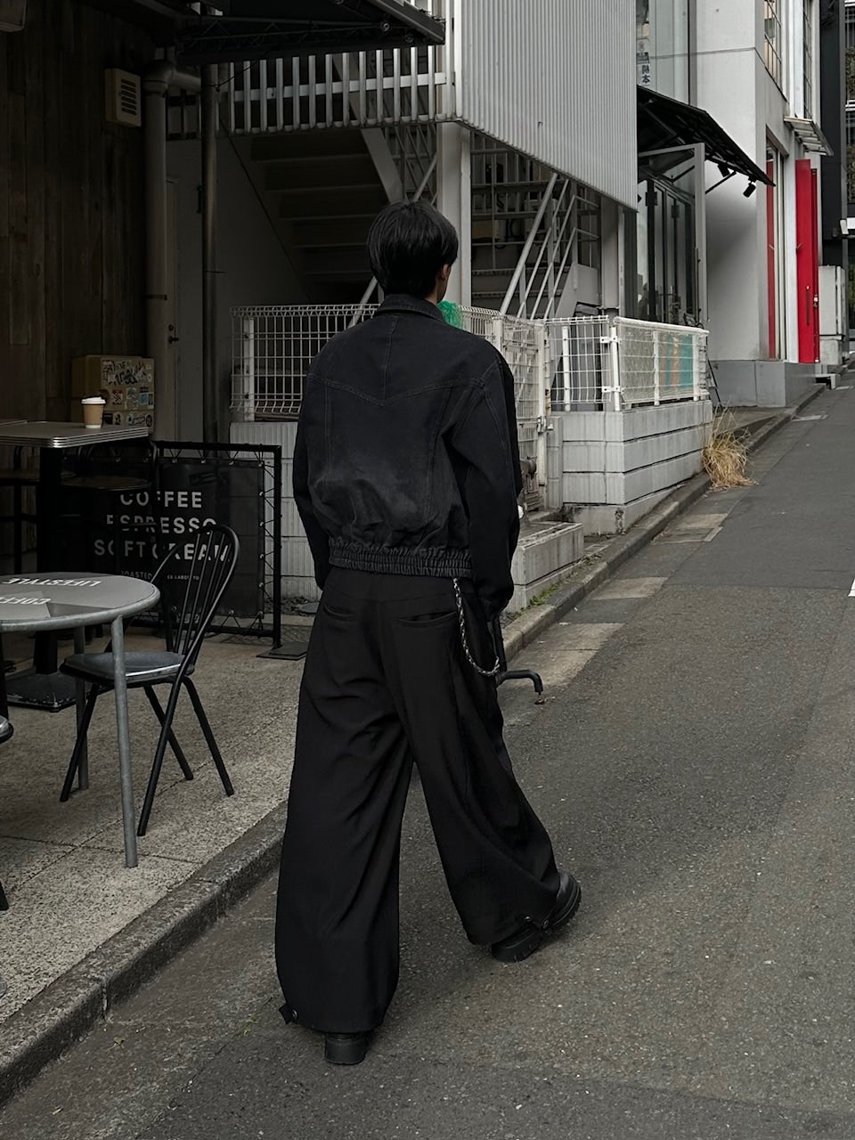 大阪店WEB限定受注制【Chikashitsu＋】washed denim work jacket / 【チカシツプラス】ウォッシュドデニムワークジャケット