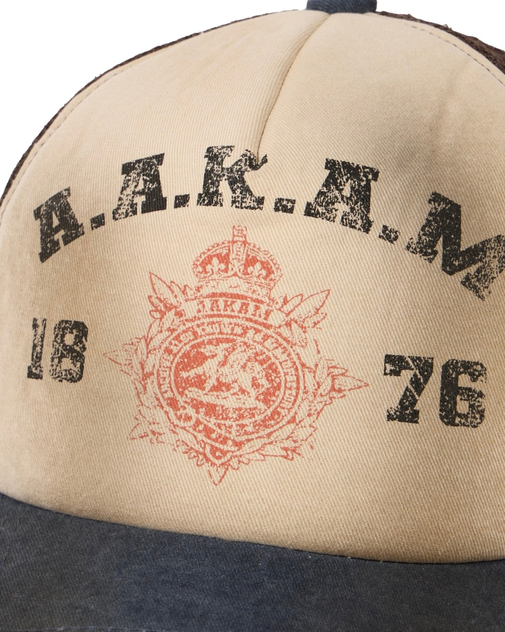 【AAKAM】Dirty Washed Trucker Cap