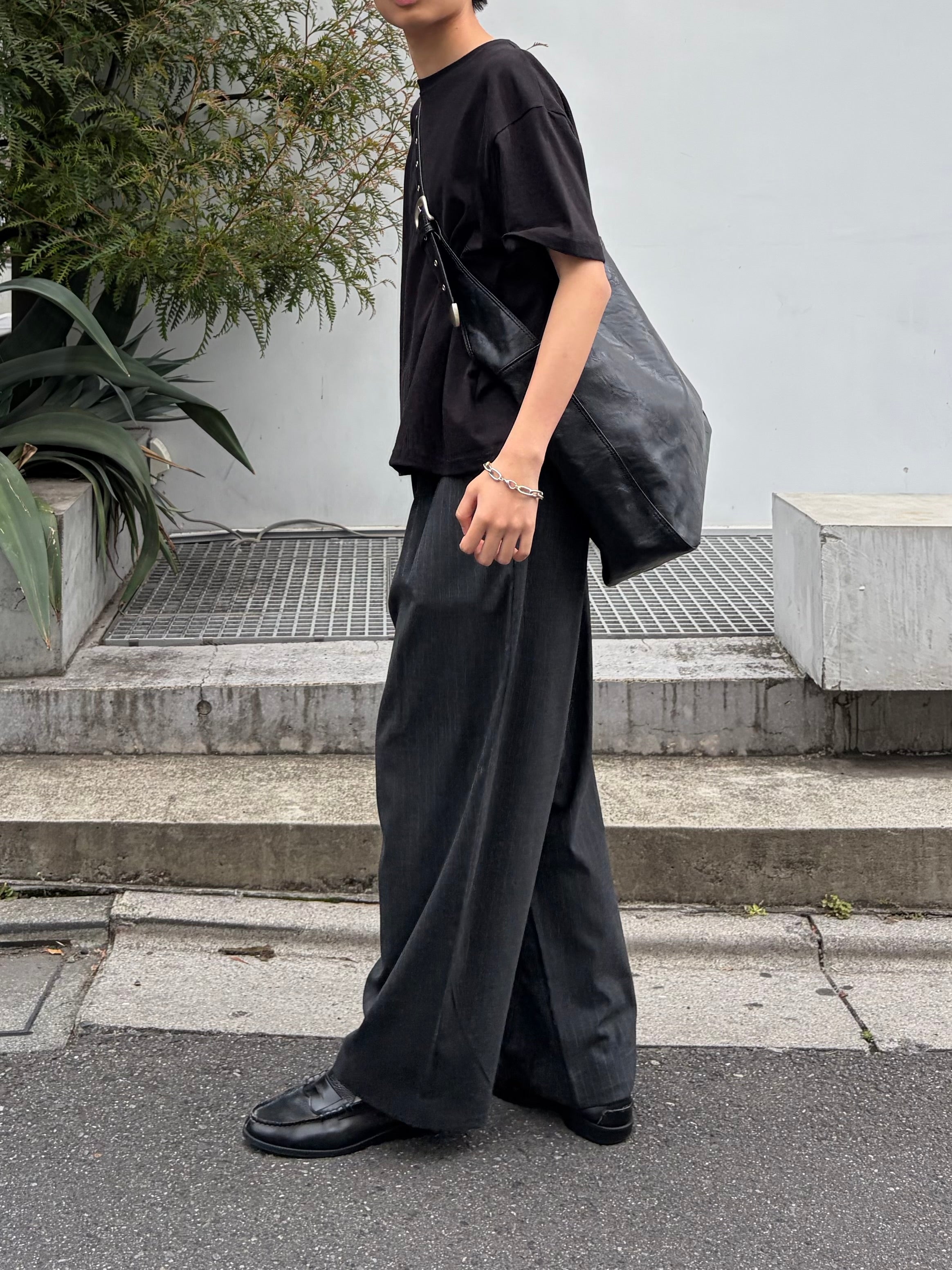 東京店WEB限定受注制【Chikashitsu +】stripe ballon slacks (2color)