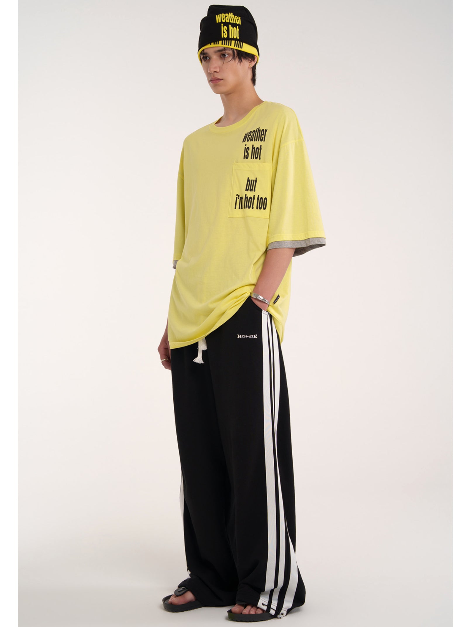 【ESC STUDIO】two sleeve hot t-shirt