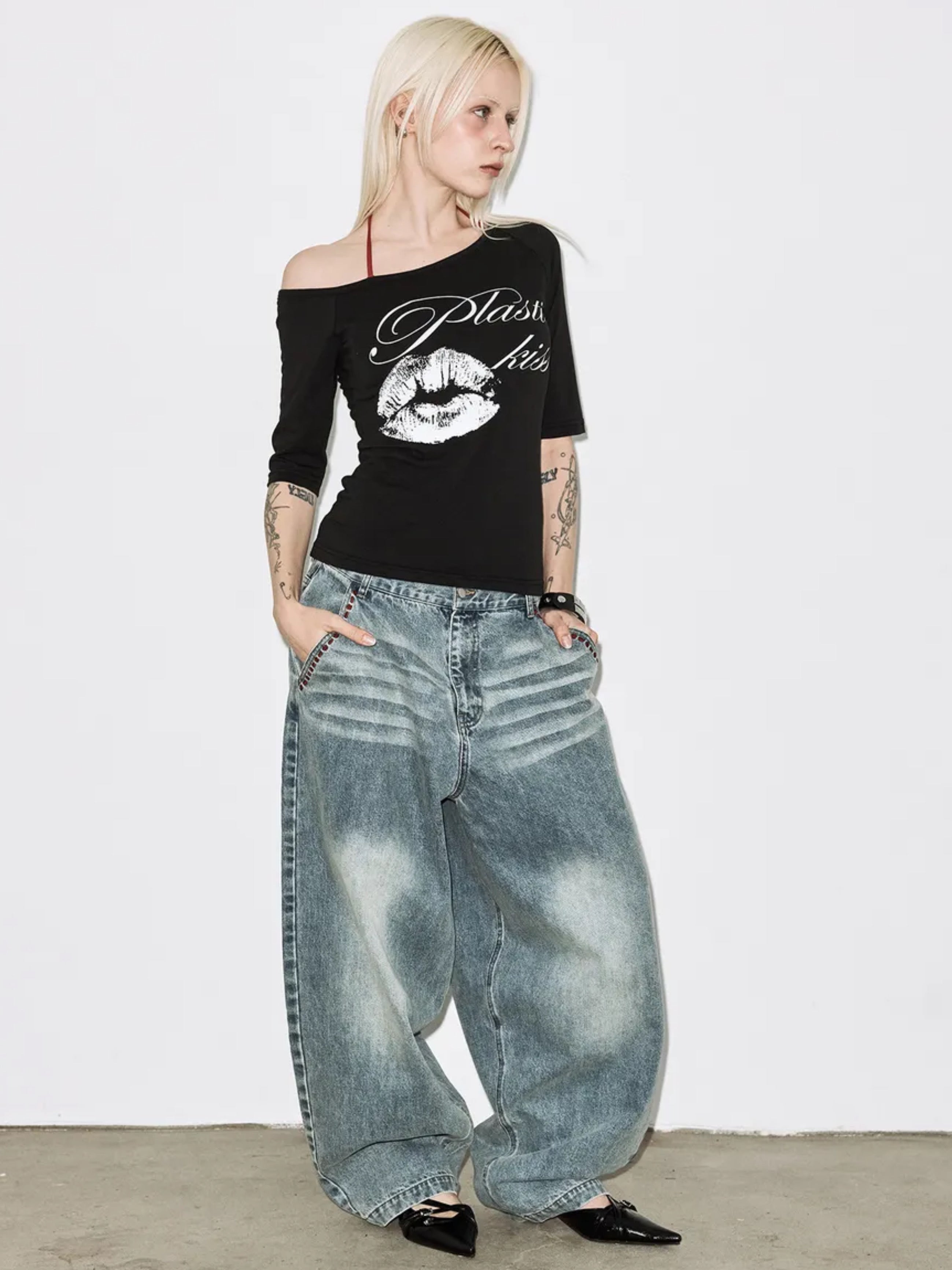 【FANCY CLUB】BAYWATCH DENIM PANTS