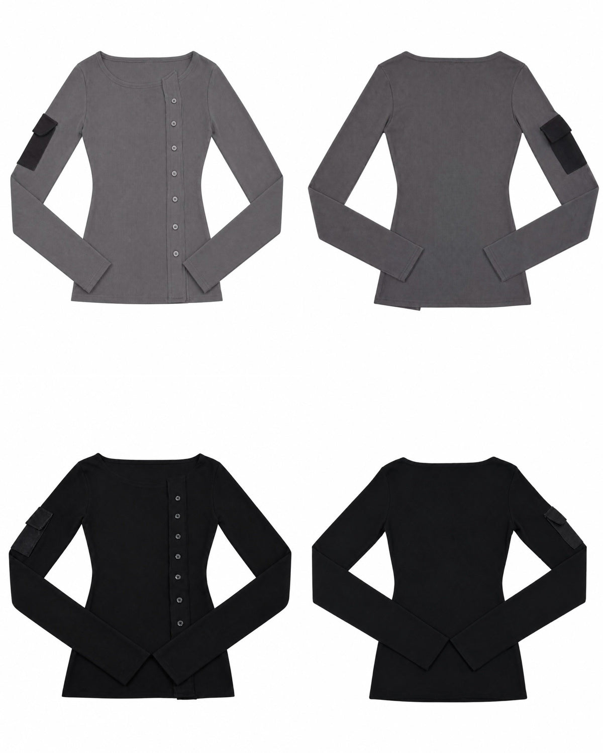 受注制【nmtc+】Double Button Rib Cardigan (2color)